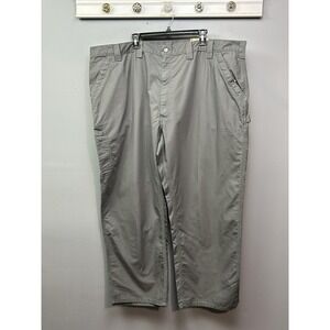 Carhartt Pants Mens 50x30 Gray Canvas Work Dungaree Loose Original Fit Carpenter